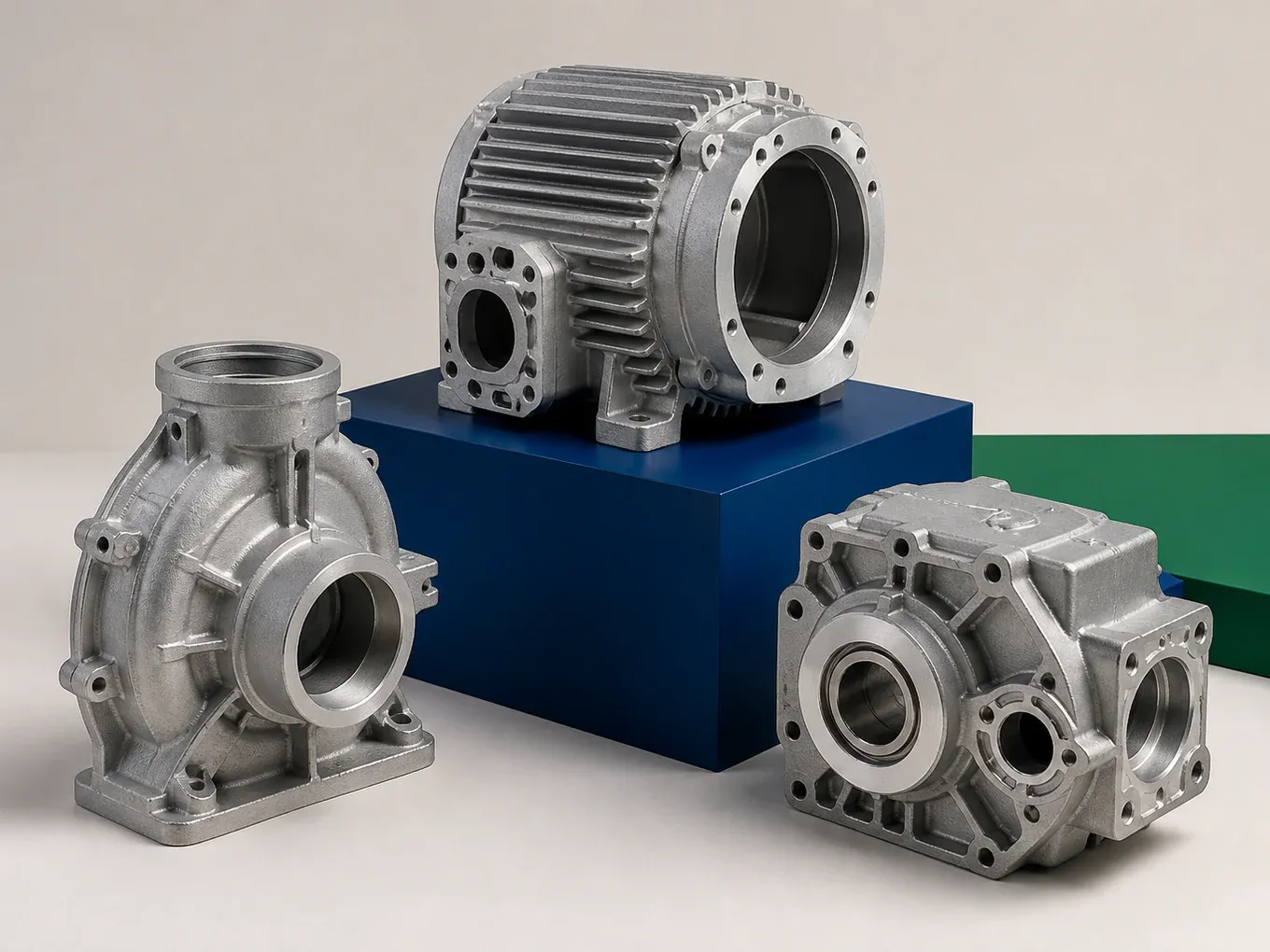 Precision aluminum die cast motor and pump housings