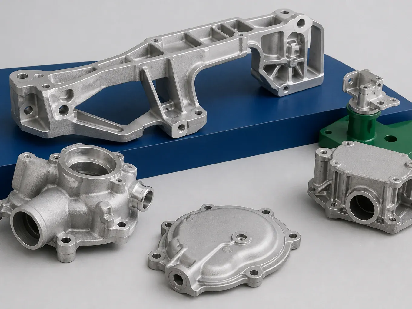 Automotive aluminum die cast brackets, sensor housings and pump components