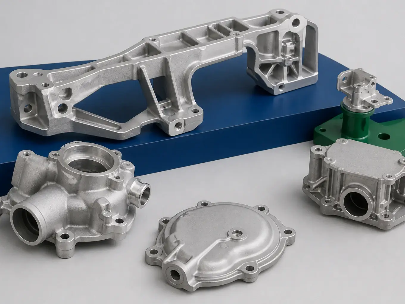 Automotive aluminum die cast brackets, sensor housings and pump components