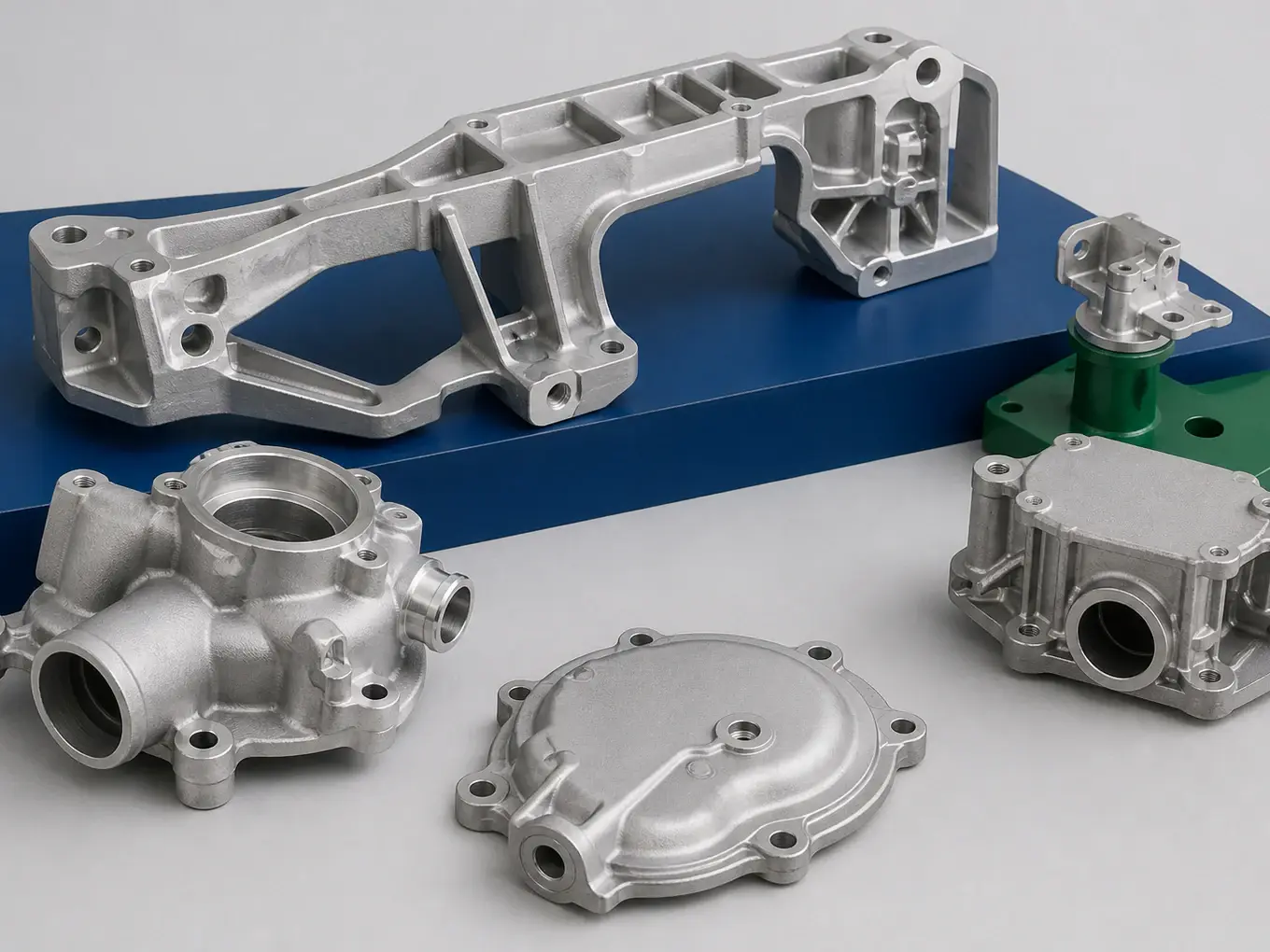 Automotive aluminum die cast brackets, sensor housings and pump components